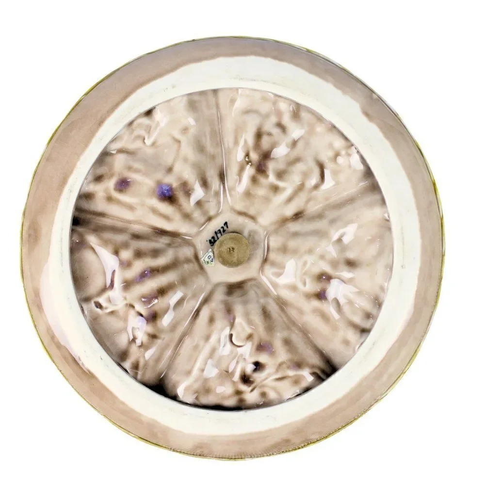 Mushroom Relish Serving Plate Toothpick Holder Ceramic Mid Century Modern VTG